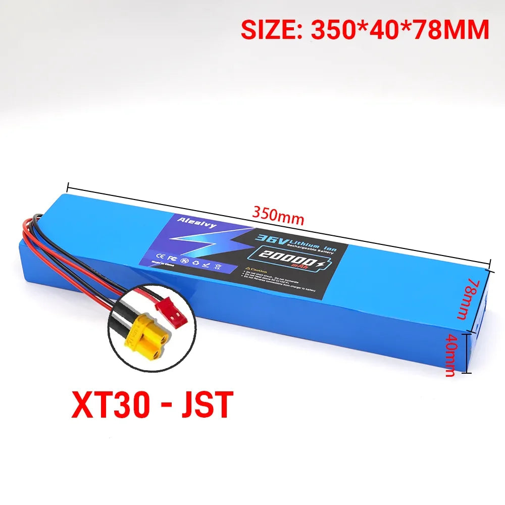 18650 Lithium Battery Pack 36V 20000mAh Aleaivy 10S4P For M365 Electric Scooter