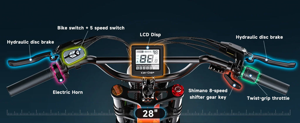 Cybervelo EK6 Peak 2000W Folding Electric Bike