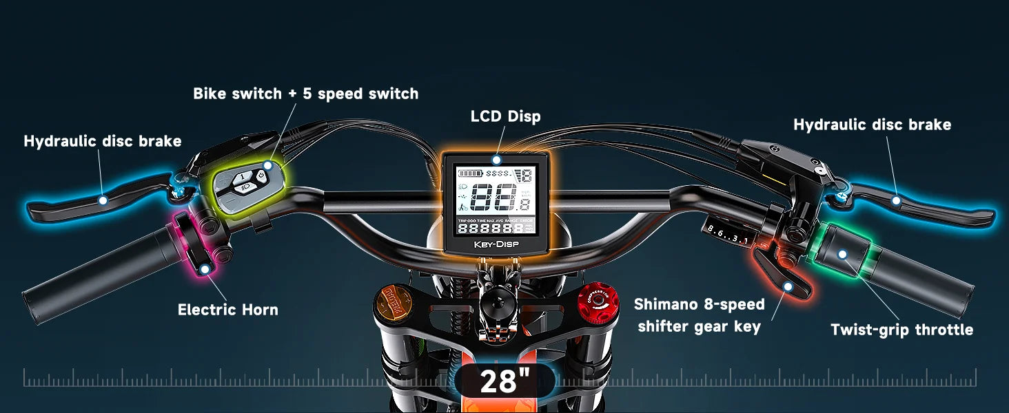 Cybervelo EK6 Peak 2000W Folding Electric Bike